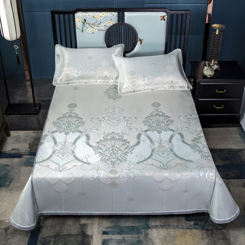 2019新款 牛氏席铺 绑带床单款 冰丝凉席 凉席三件套 150*195cm 艾尔莎绑带1