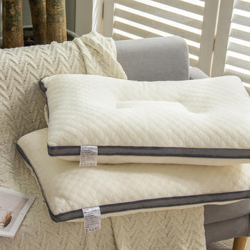 2023新款高密针织定型枕护颈枕 枕芯枕头羽丝棉柔软舒适单人48*74一对2