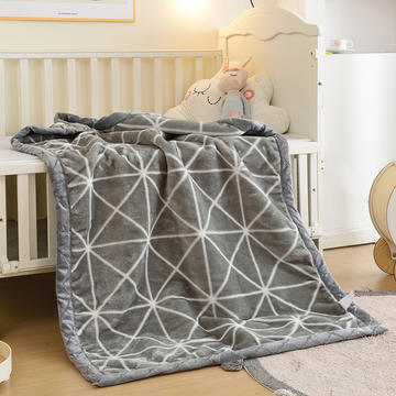 2022新款儿童拉舍尔毛毯双层加厚宝宝盖毯婴儿毯幼儿园秋冬季空调绒毯