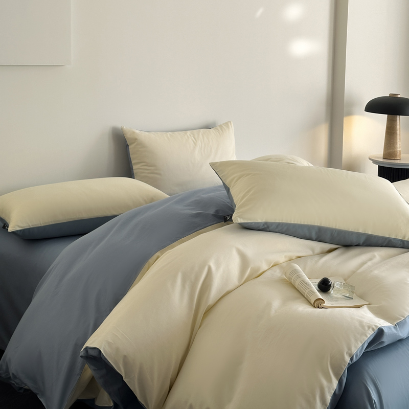 2025新款全棉纯色四件套-米兰 场景二