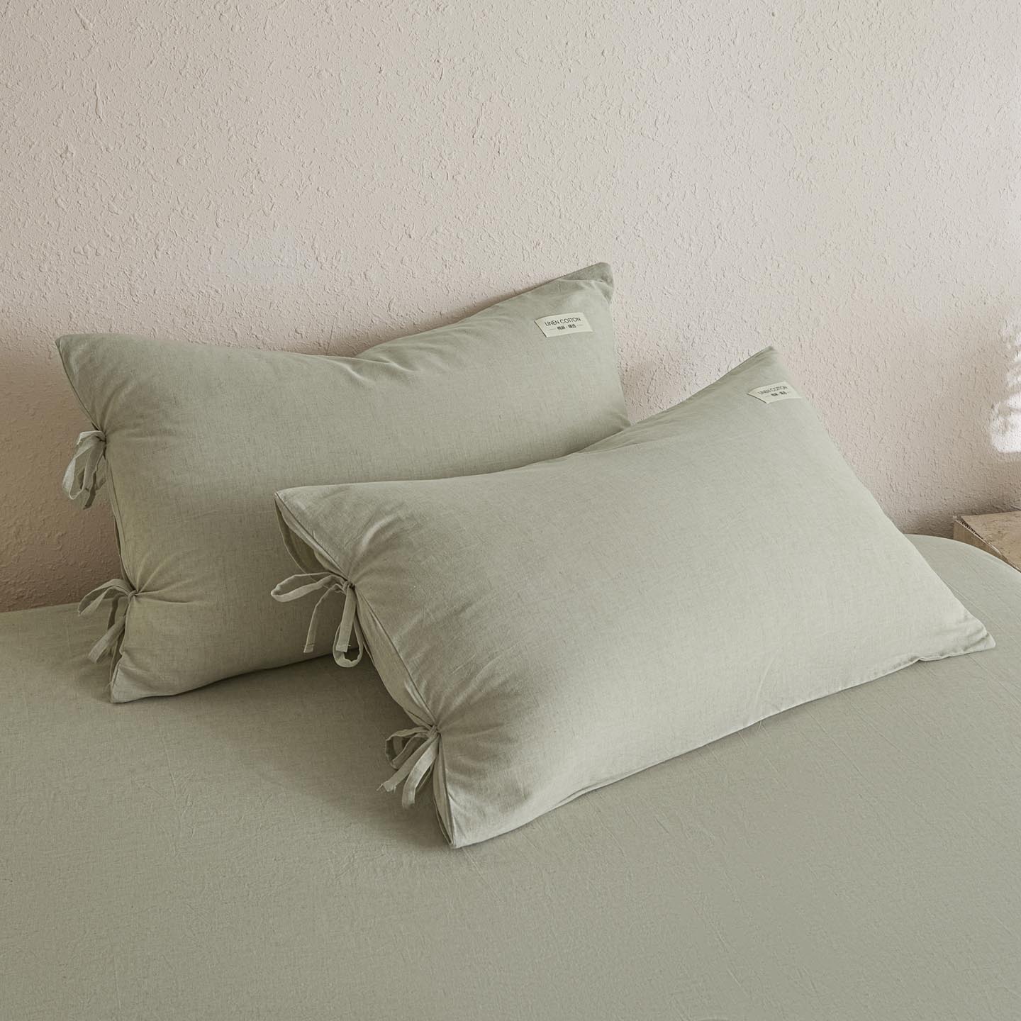 2025新款简约色织棉麻单枕套-原点（含单品）