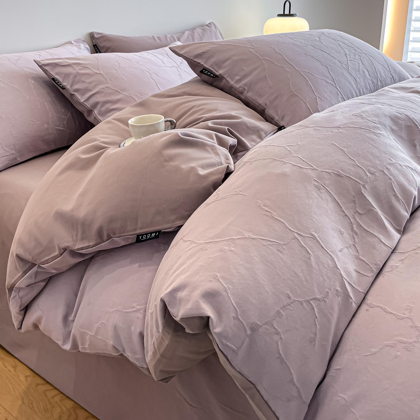 2025新款全棉磨毛色织提花四件套