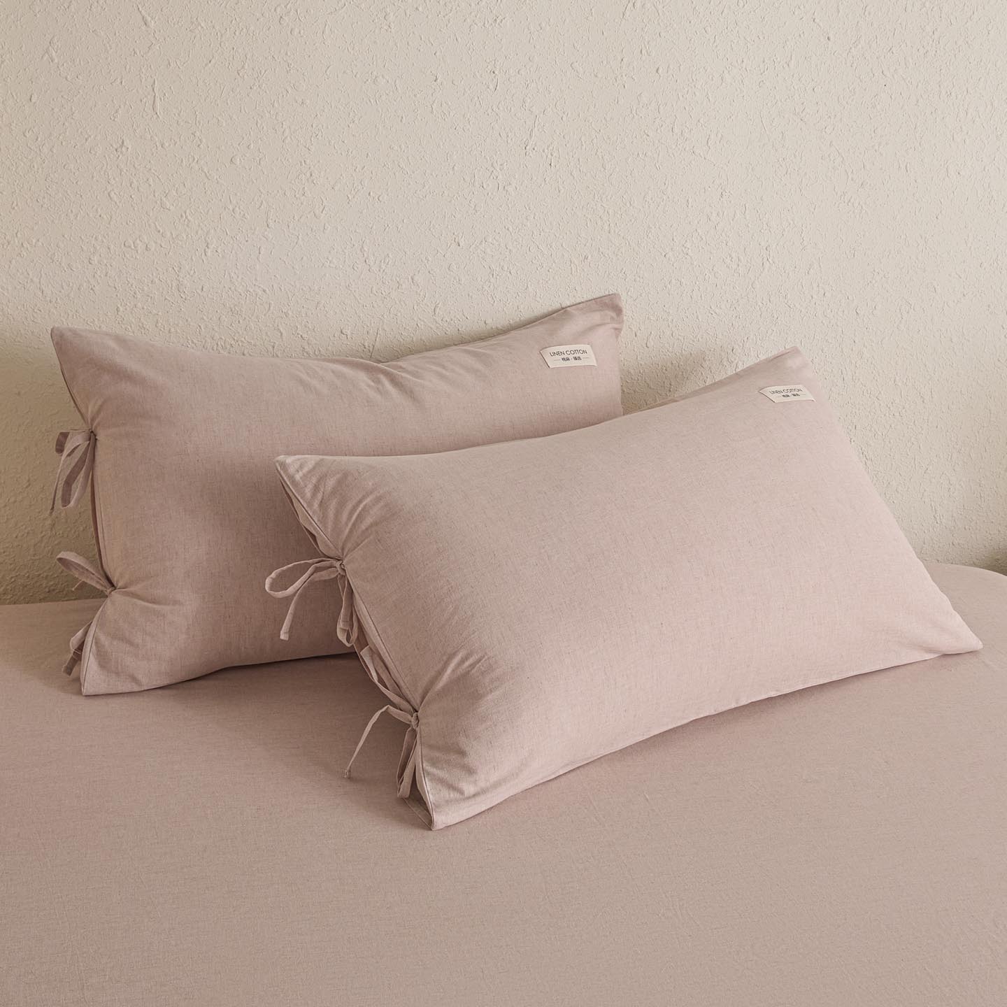 2025新款简约色织棉麻单枕套-原点（含单品）