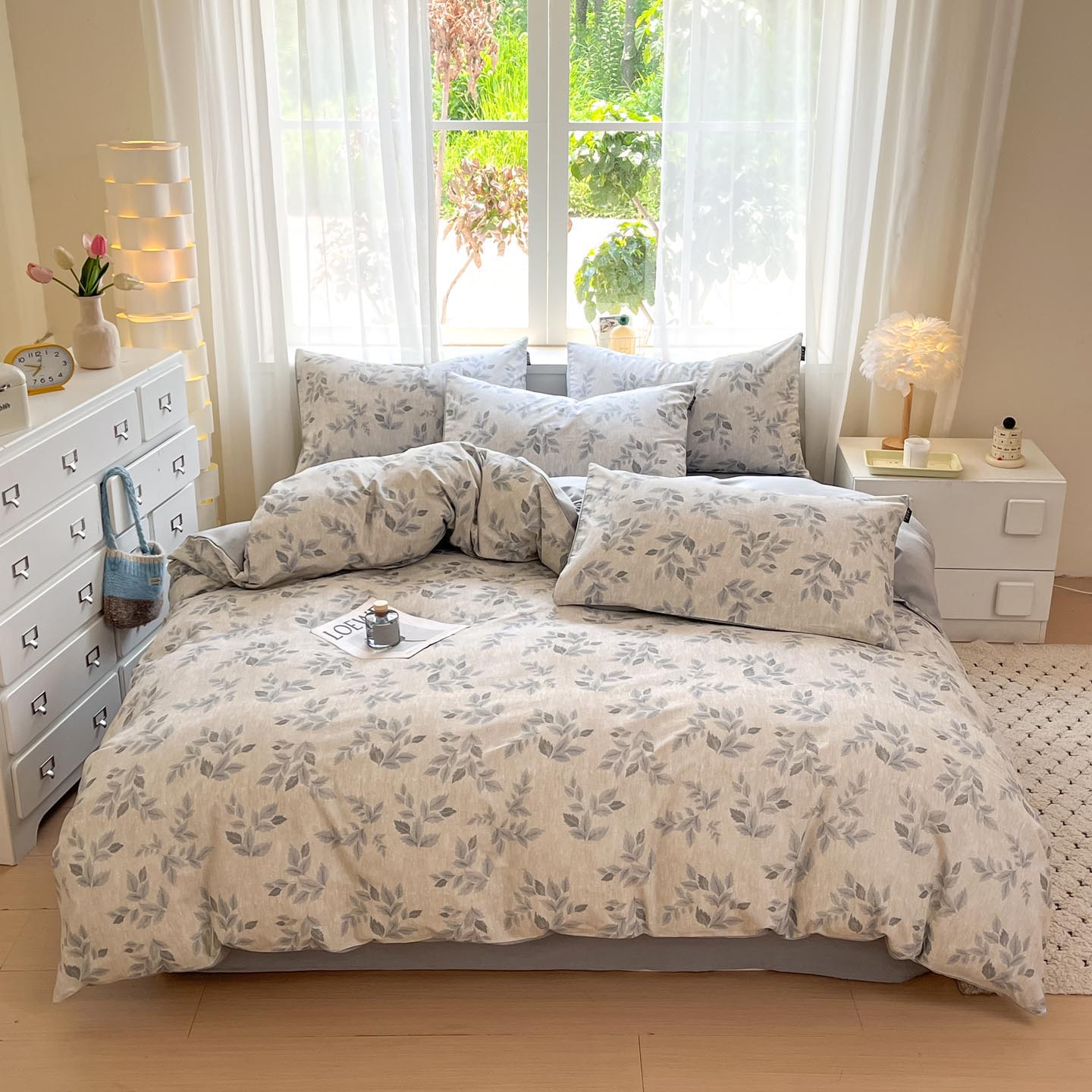 2025新款原棉加厚磨毛印花四件套