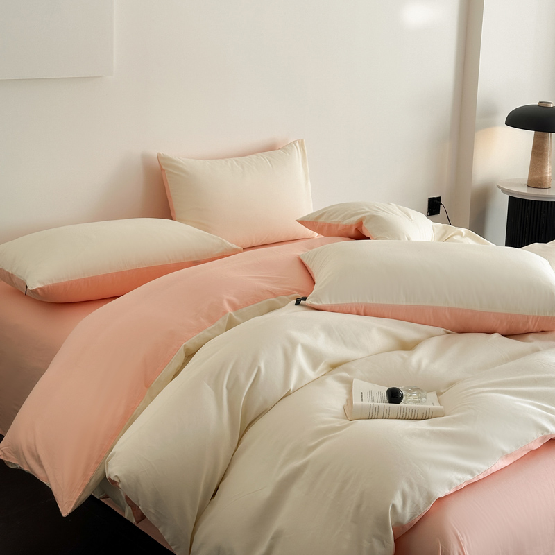 2025新款全棉纯色四件套-米兰 场景二