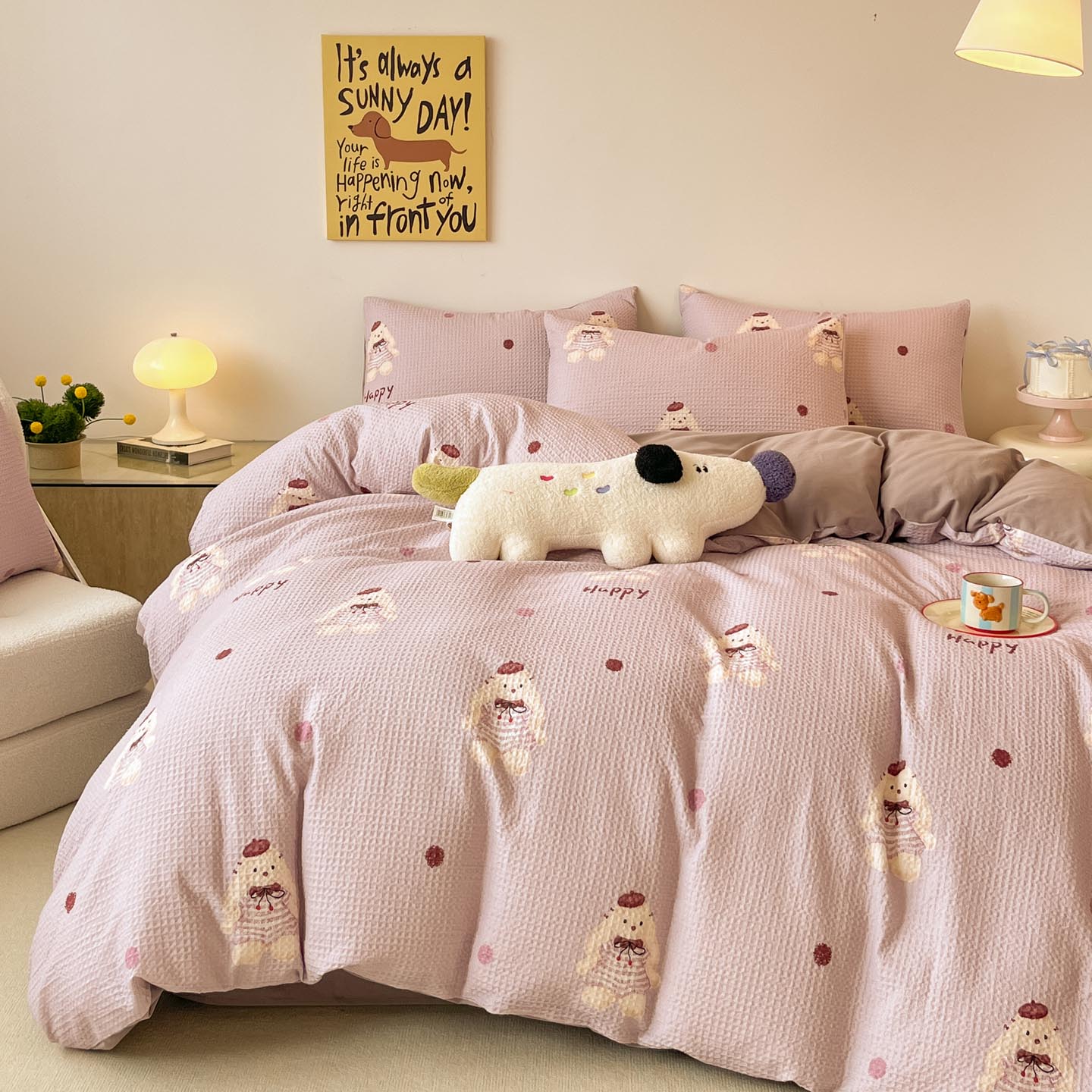 2025新款全棉提花四件套-暮云栖