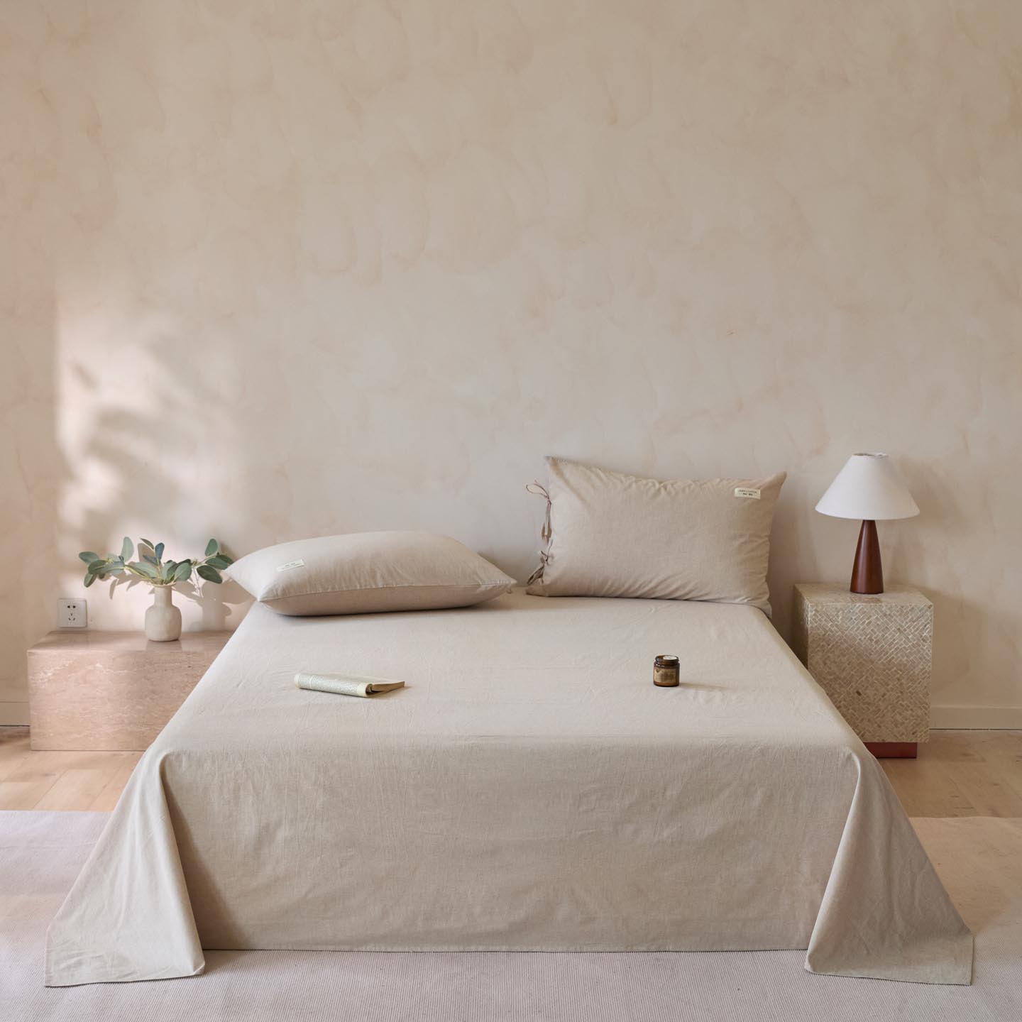 2025新款简约色织棉麻单床单-原点（含单品）