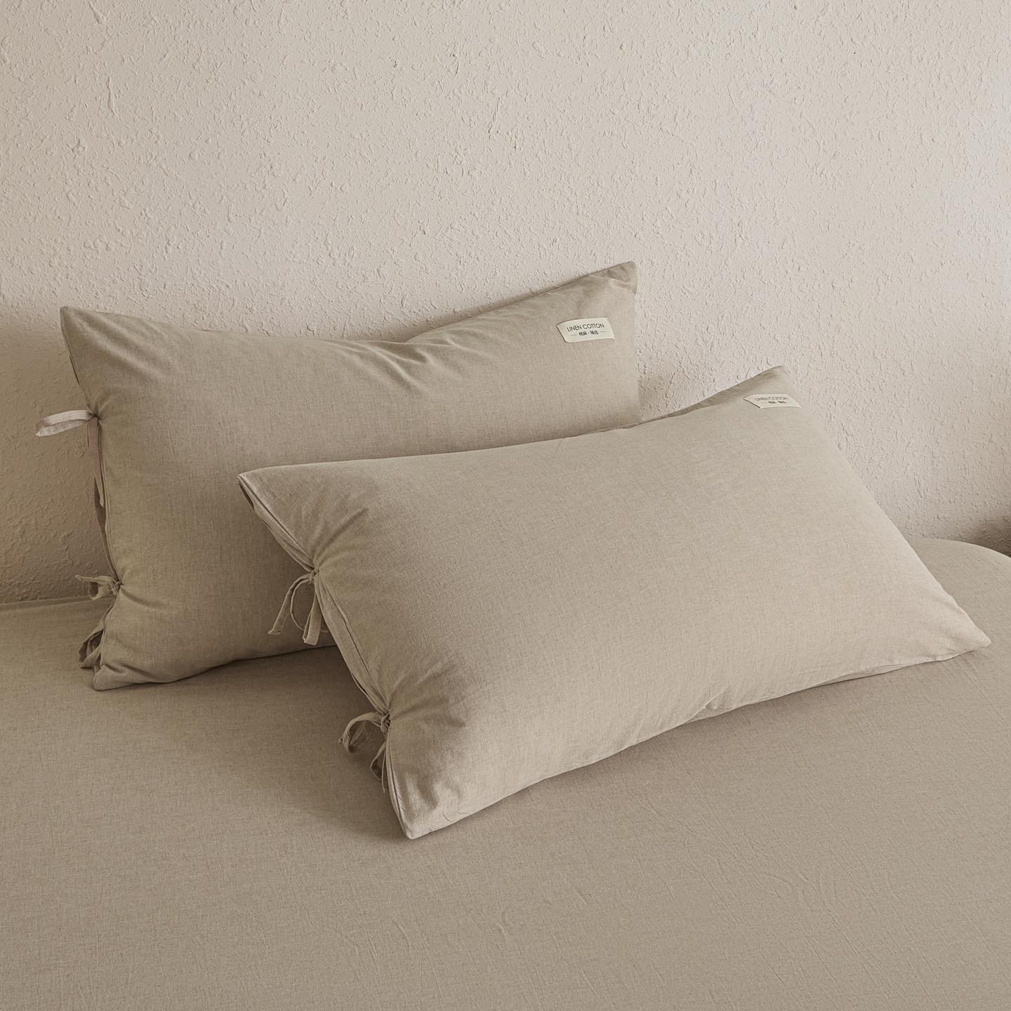 2025新款简约色织棉麻单枕套-原点（含单品）