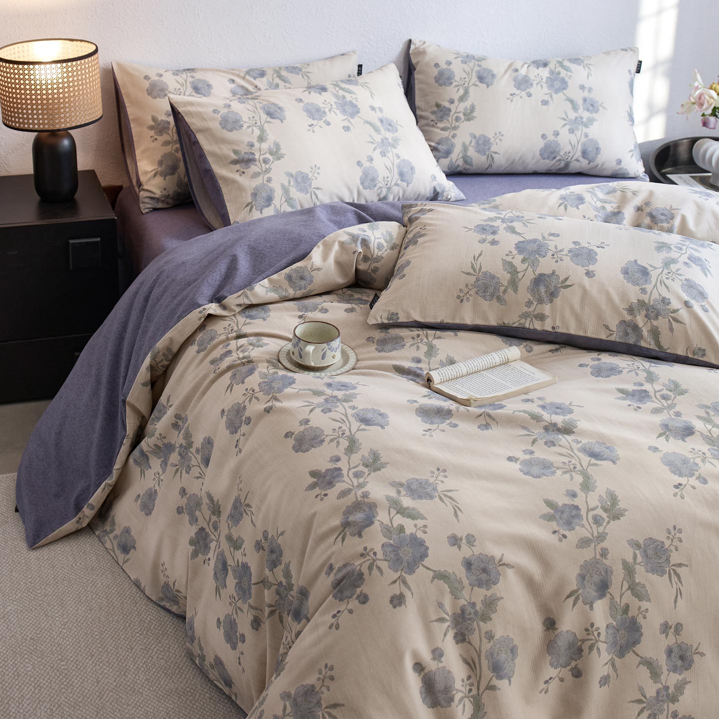 2025新款全棉磨毛印花四件套-御岚