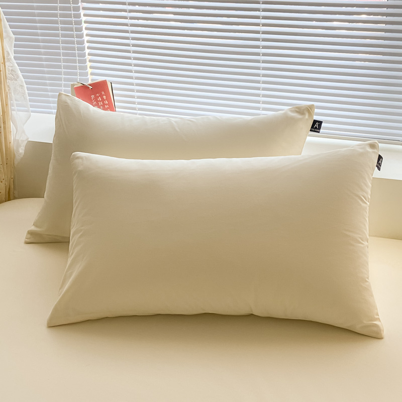 2025新款全棉纯色单枕套-米兰