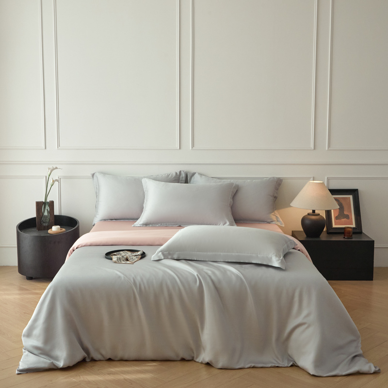2025新款纯色兰精天丝棉四件套-场景1