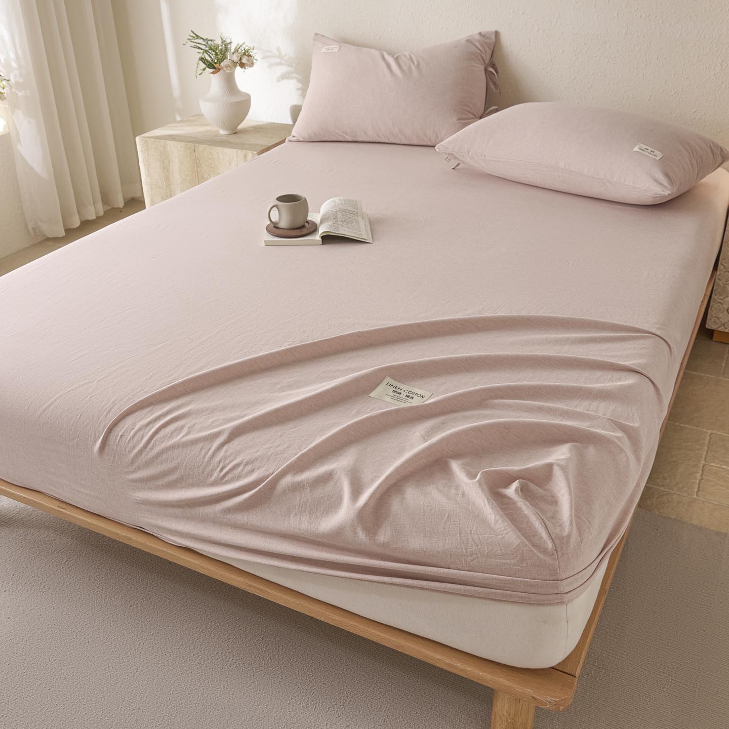 2025新款简约色织棉麻单床笠-原点（含单品）