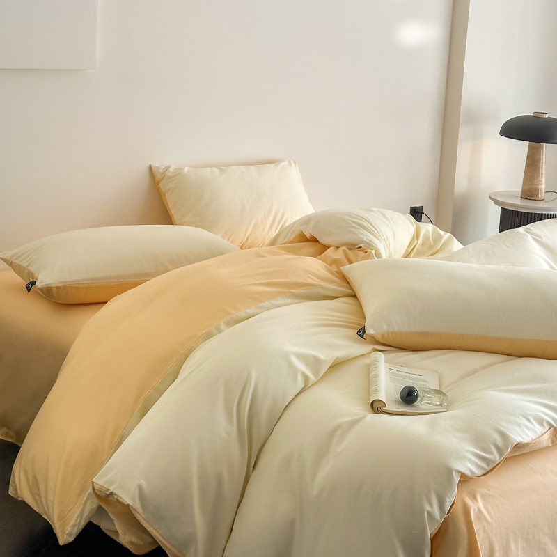 2025新款全棉纯色四件套-米兰 场景二