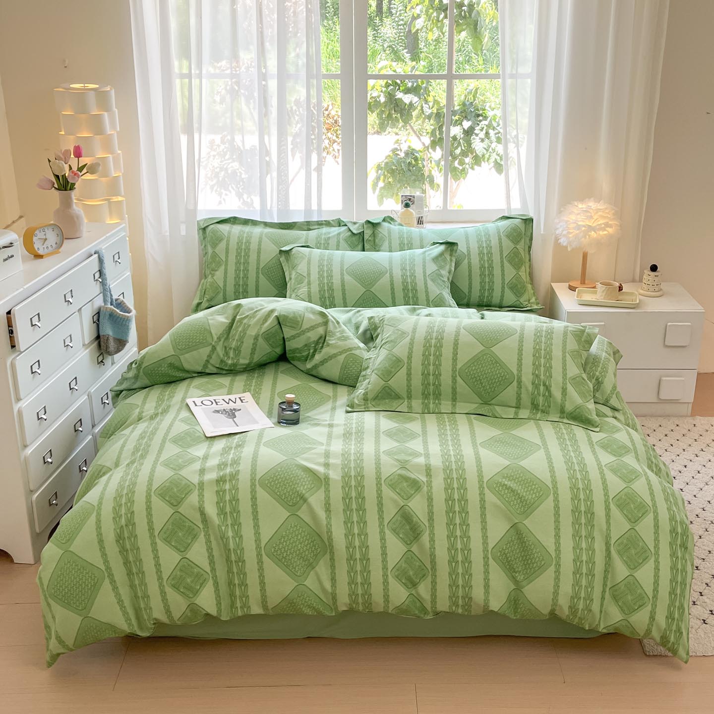 2025新款原棉加厚磨毛印花四件套