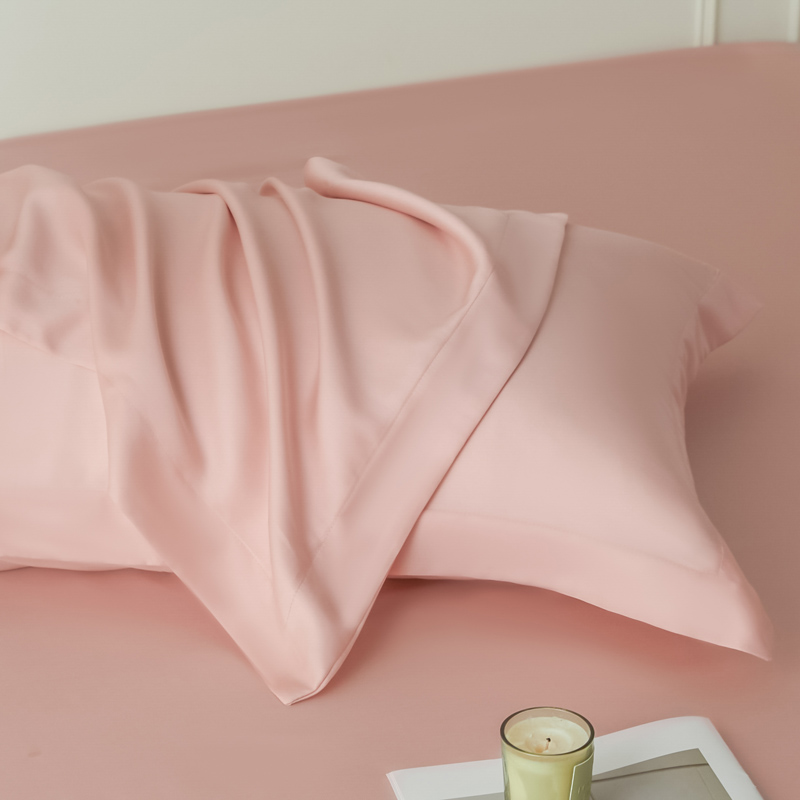 2025新款纯色兰精天丝棉单枕套 场景1