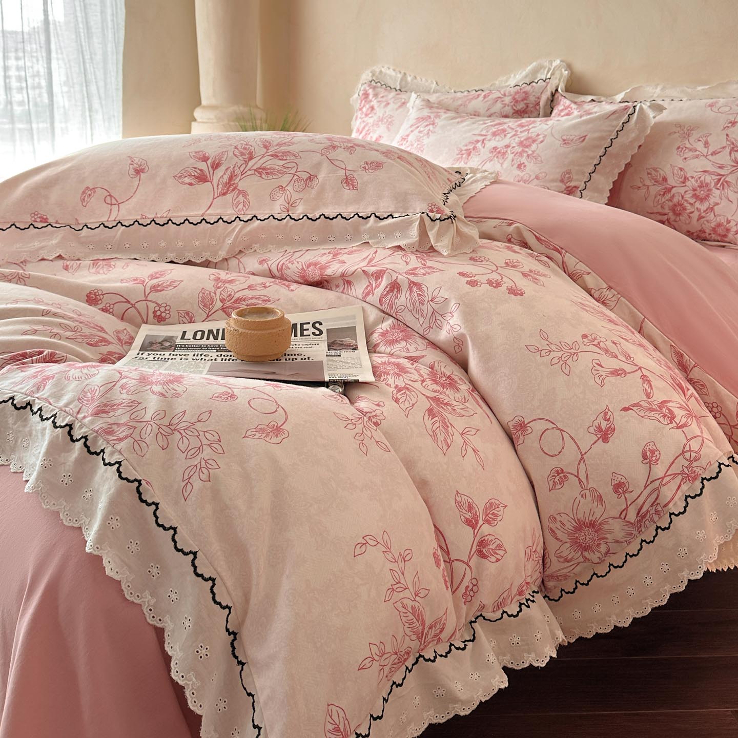 2025新款全棉磨毛印花四件套-雅漾