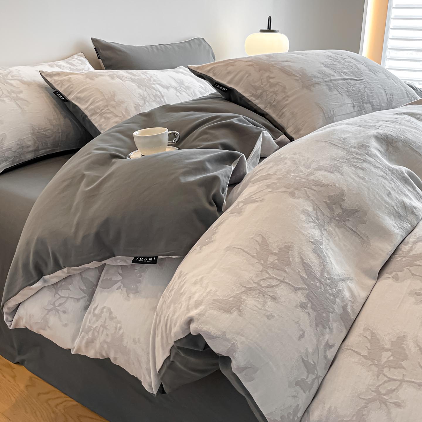 2025新款全棉磨毛色织提花四件套