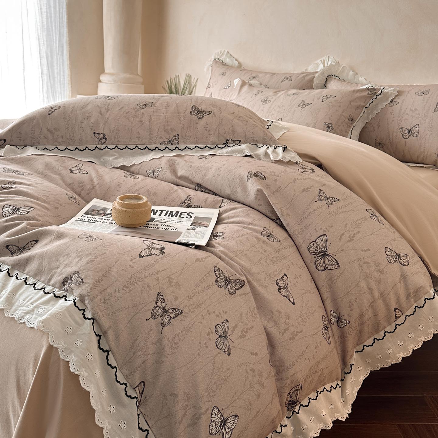 2025新款全棉磨毛印花四件套-雅漾