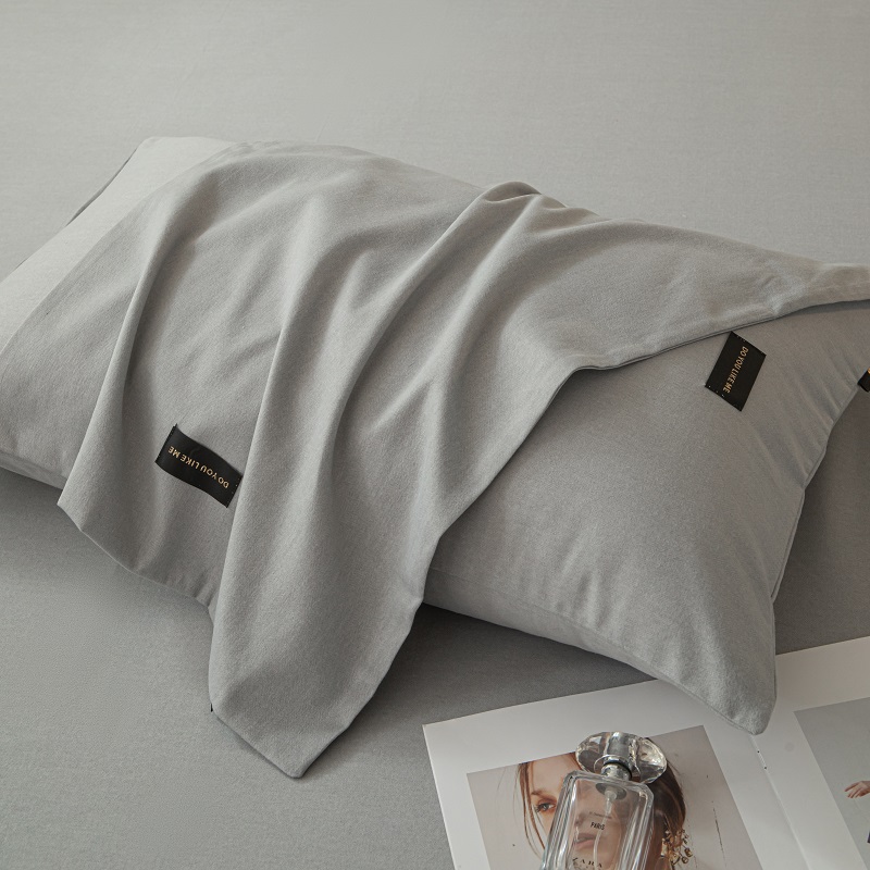 2025新款原棉纯色织标磨毛单品及套件--枕套
