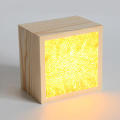 创意木质丝瓜灯 个性装饰 木质小台灯 USB卧室 氛围灯 均码 白色