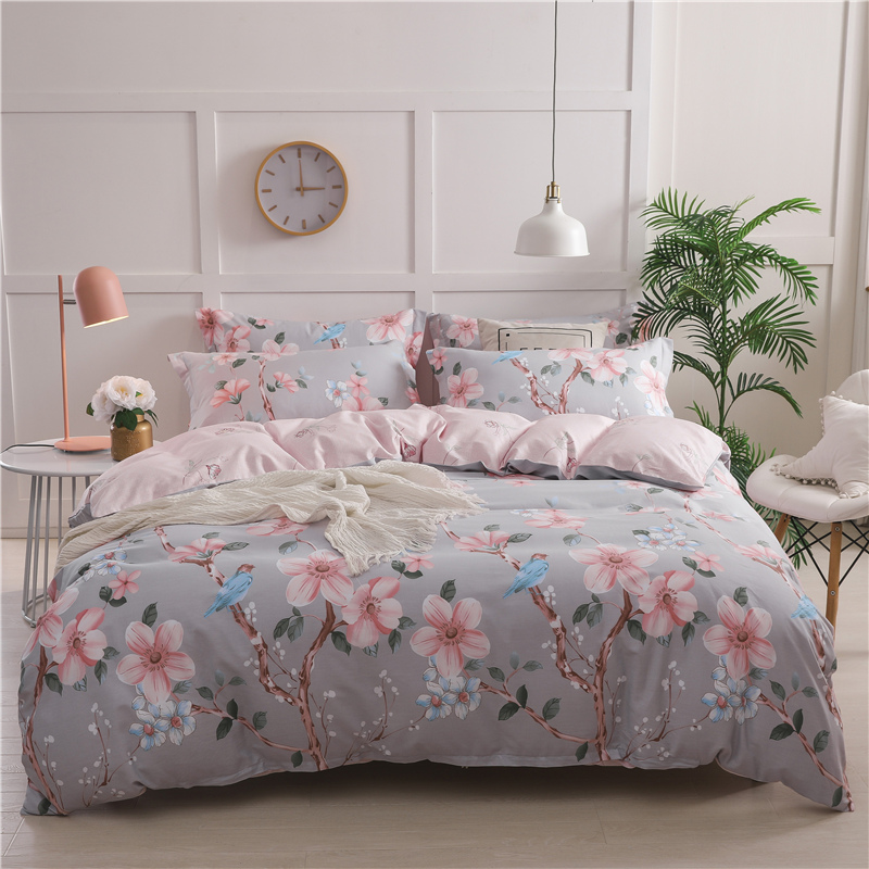 2019新品12868全棉印花四件套 1.2m（4英尺）床 爱的圣殿