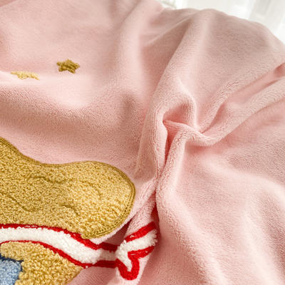 A类宝宝绒毛巾绣加厚幼儿园套件婴幼儿被子儿童三件套/含芯六件套 三件套 美人鱼