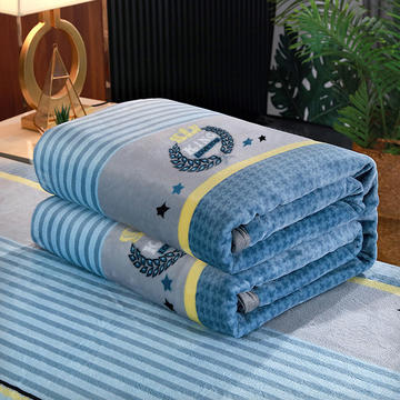 2022总-赋雅-双面绒毯子超柔加厚云貂绒毛毯法莱绒毛毯 床单盖毯300克