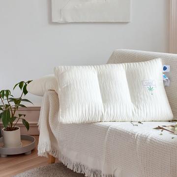 2021新款CBD美肤安睡定型分区羽丝绒单人功能枕头枕芯