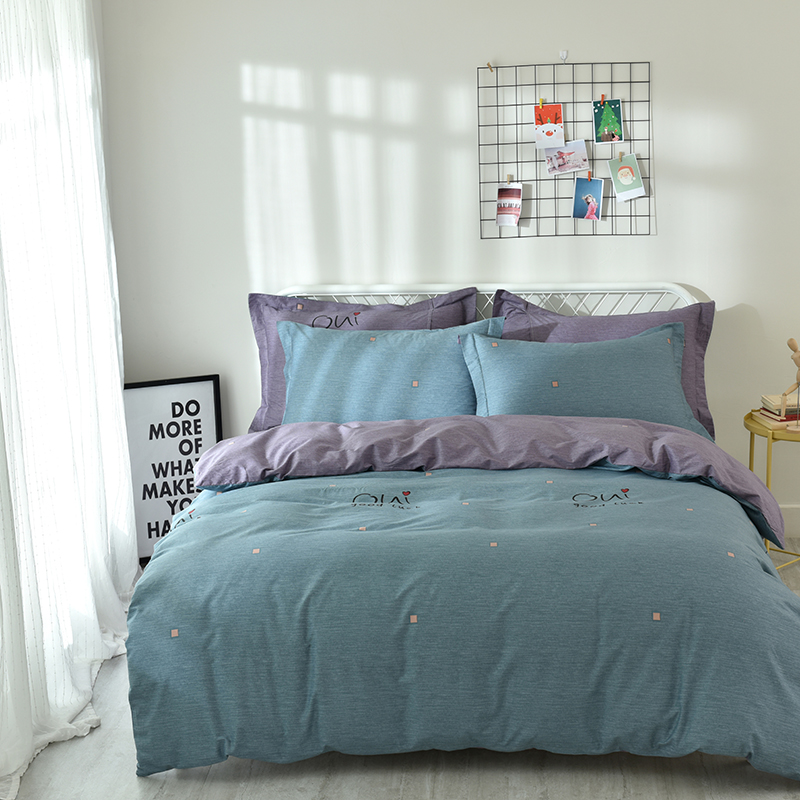 微萌家居    2018新品13372全棉活性四件套 2.0m（6.6英尺）床 卡尔（兰）1