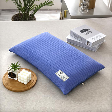 2023新款全棉砂洗荞麦枕方枕纯色荞麦枕 枕头枕芯40*60cm