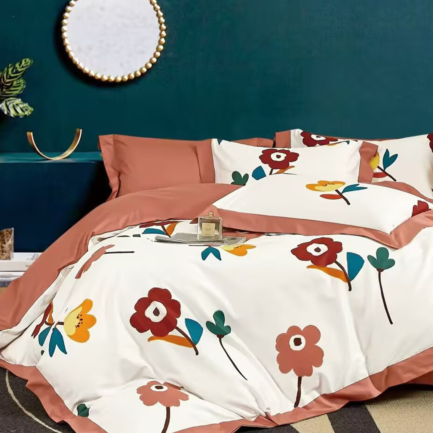 91家纺网 家纺一手货源 找家纺 （总）未来家居 2025新款UD活性印染铂金贡缎长绒棉四件套