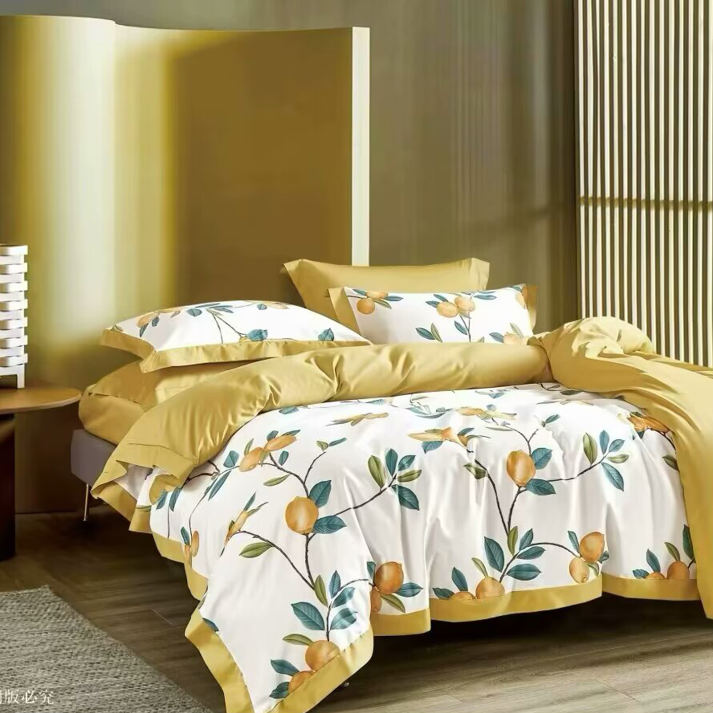 91家纺网 家纺一手货源 找家纺 （总）未来家居 2025新款优帝100支贡缎长绒棉四件套-1