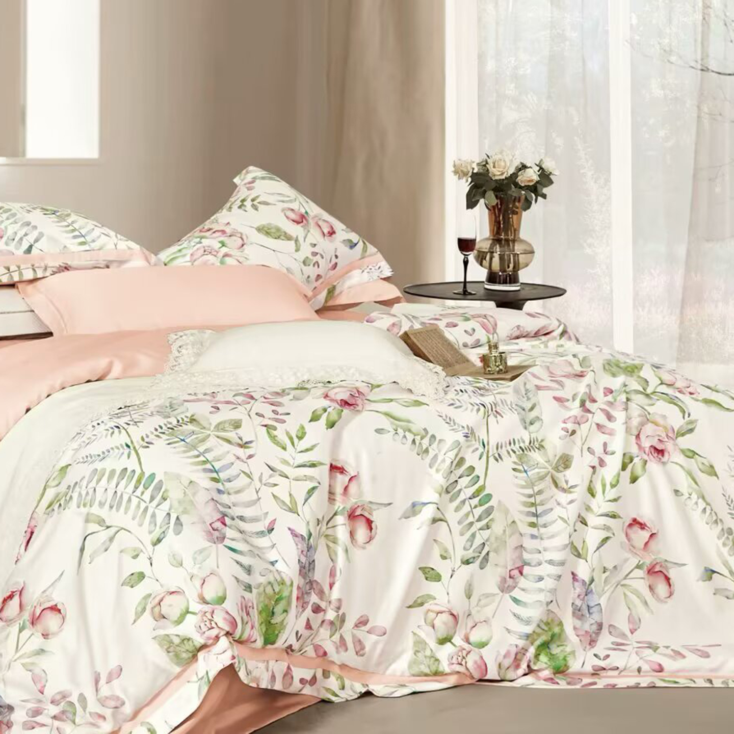 91家纺网 家纺一手货源 找家纺 （总）未来家居 2025新款UD活性印染铂金贡缎长绒棉四件套