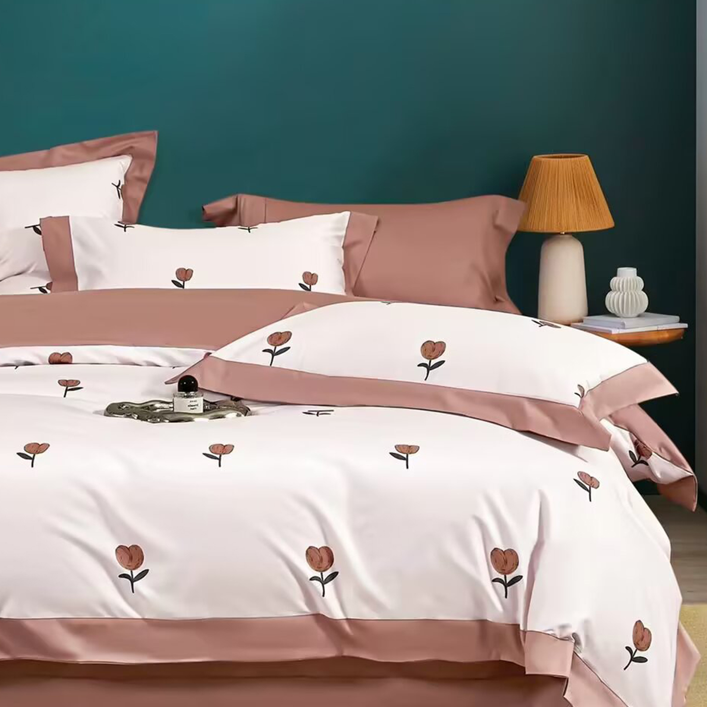 91家纺网 家纺一手货源 找家纺 （总）未来家居 2025新款UD活性印染铂金贡缎长绒棉四件套