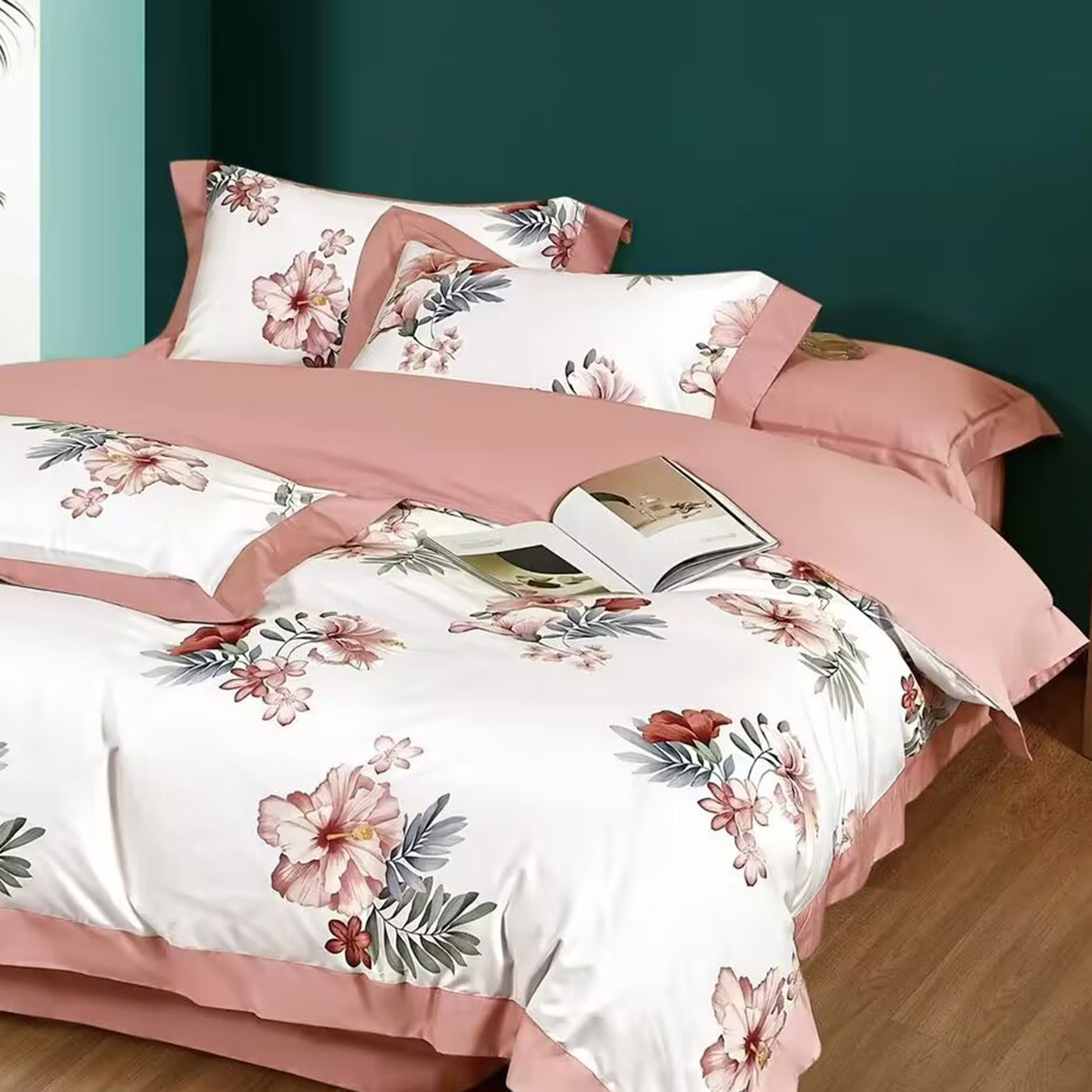 91家纺网 家纺一手货源 找家纺 （总）未来家居 2025新款UD活性印染铂金贡缎长绒棉四件套