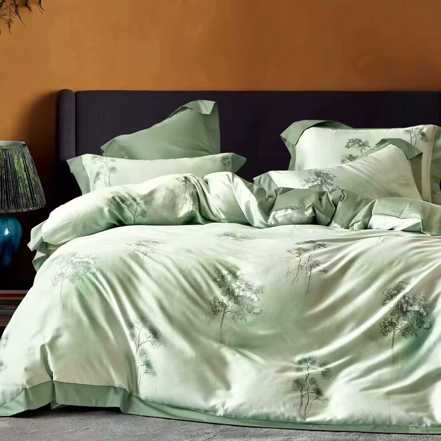 91家纺网 家纺一手货源 找家纺 （总）未来家居 2025新款UD活性印染铂金贡缎长绒棉四件套