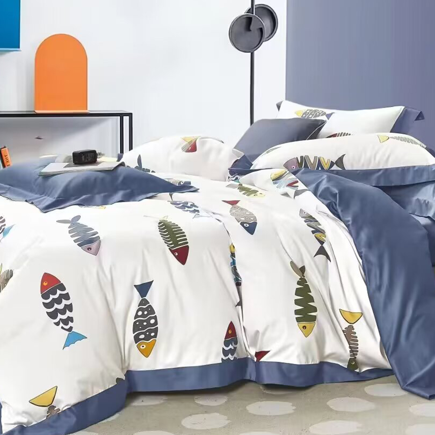 91家纺网 家纺一手货源 找家纺 （总）未来家居 2025新款优帝100支贡缎长绒棉四件套-1