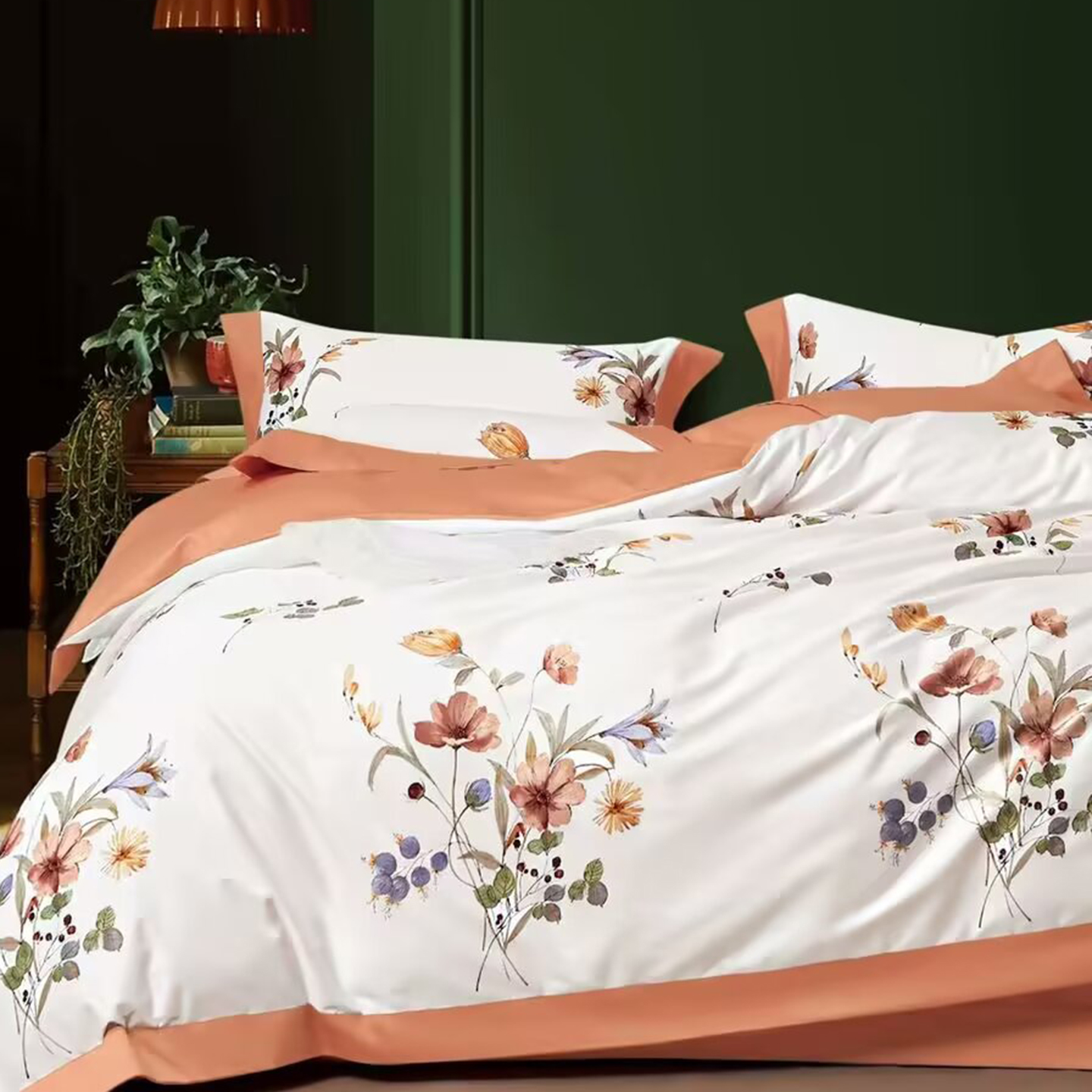 91家纺网 家纺一手货源 找家纺 （总）未来家居 2025新款UD活性印染铂金贡缎长绒棉四件套