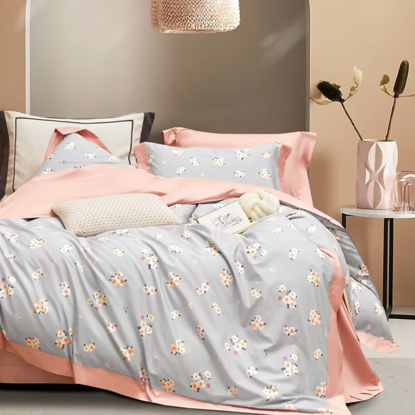 91家纺网 家纺一手货源 找家纺 （总）未来家居 2025新款UD活性印染铂金贡缎长绒棉四件套