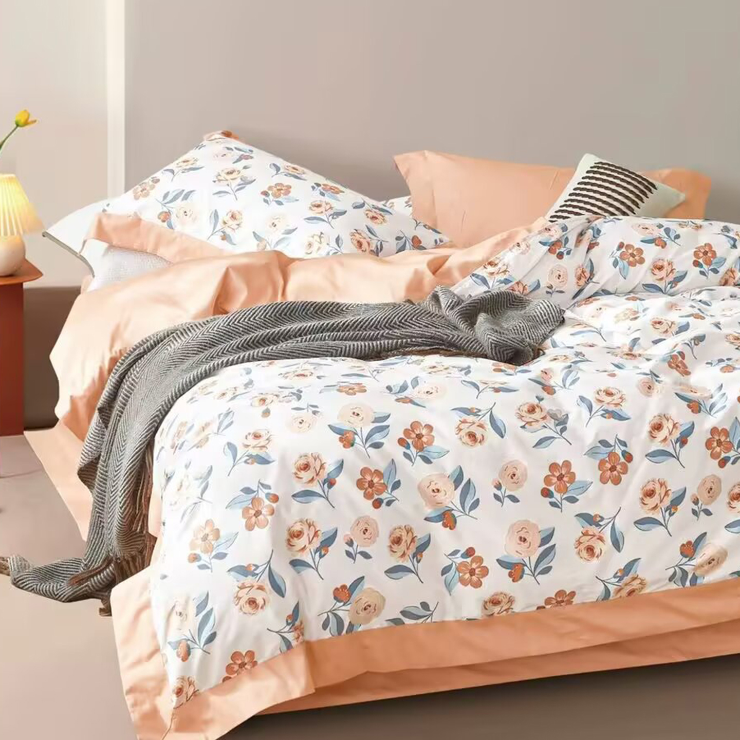 91家纺网 家纺一手货源 找家纺 （总）未来家居 2025新款UD活性印染铂金贡缎长绒棉四件套