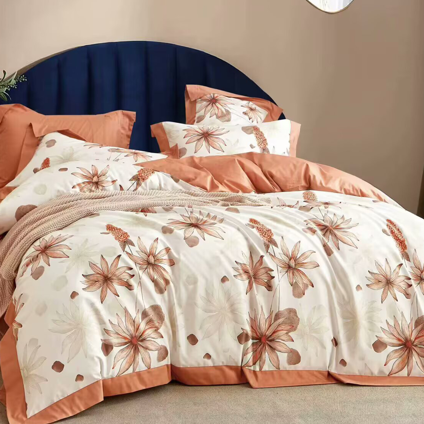 91家纺网 家纺一手货源 找家纺 （总）未来家居 2025新款UD活性印染铂金贡缎长绒棉四件套