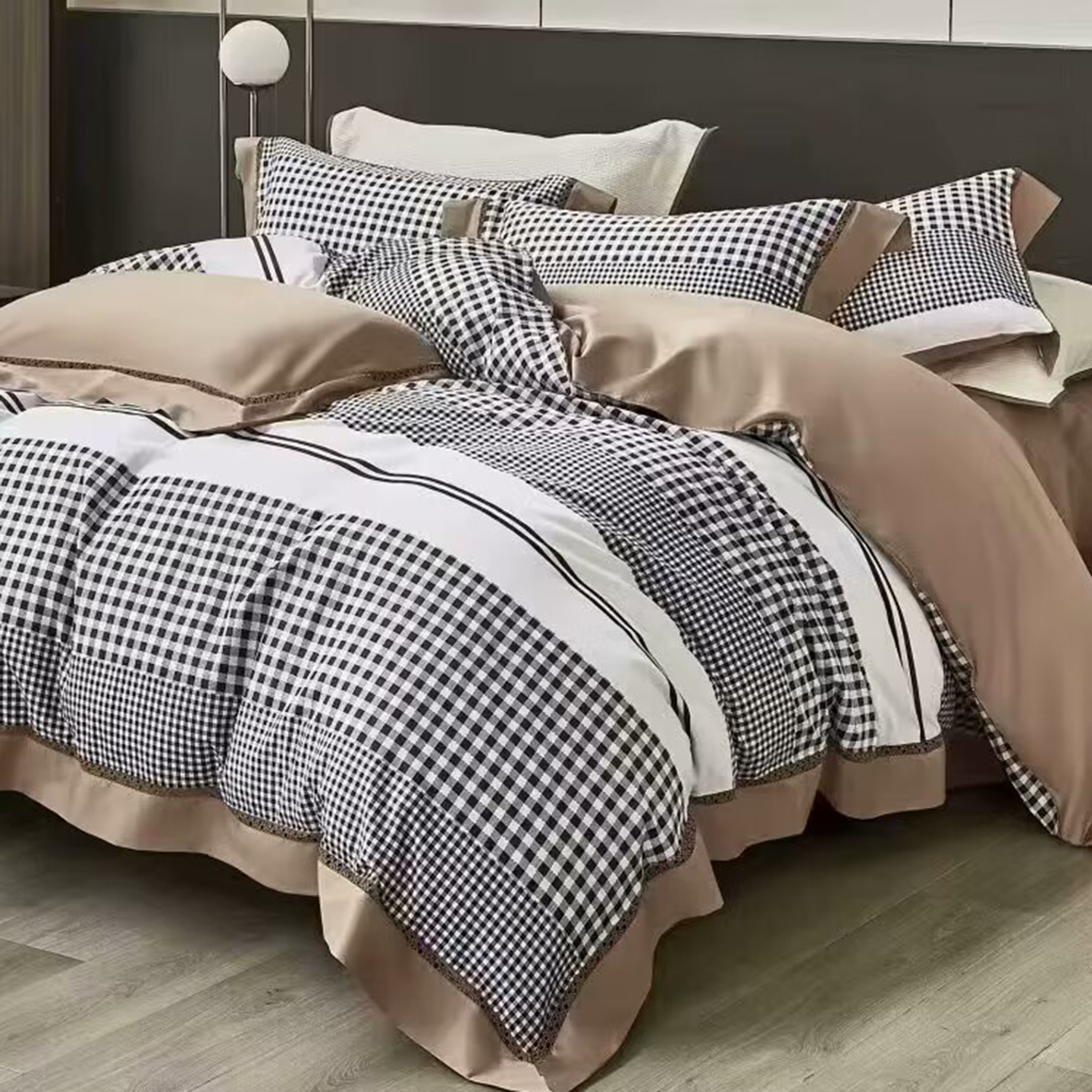 91家纺网 家纺一手货源 找家纺 （总）未来家居 2025新款优帝100支贡缎长绒棉四件套-1