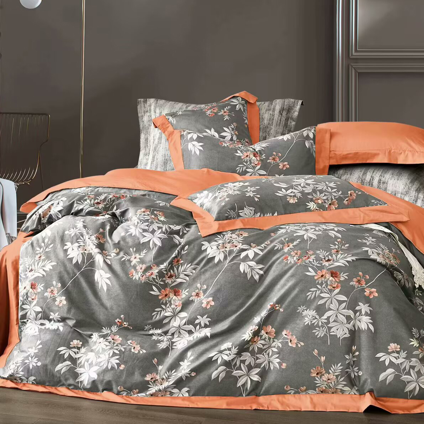 91家纺网 家纺一手货源 找家纺 （总）未来家居 2025新款UD活性印染铂金贡缎长绒棉四件套