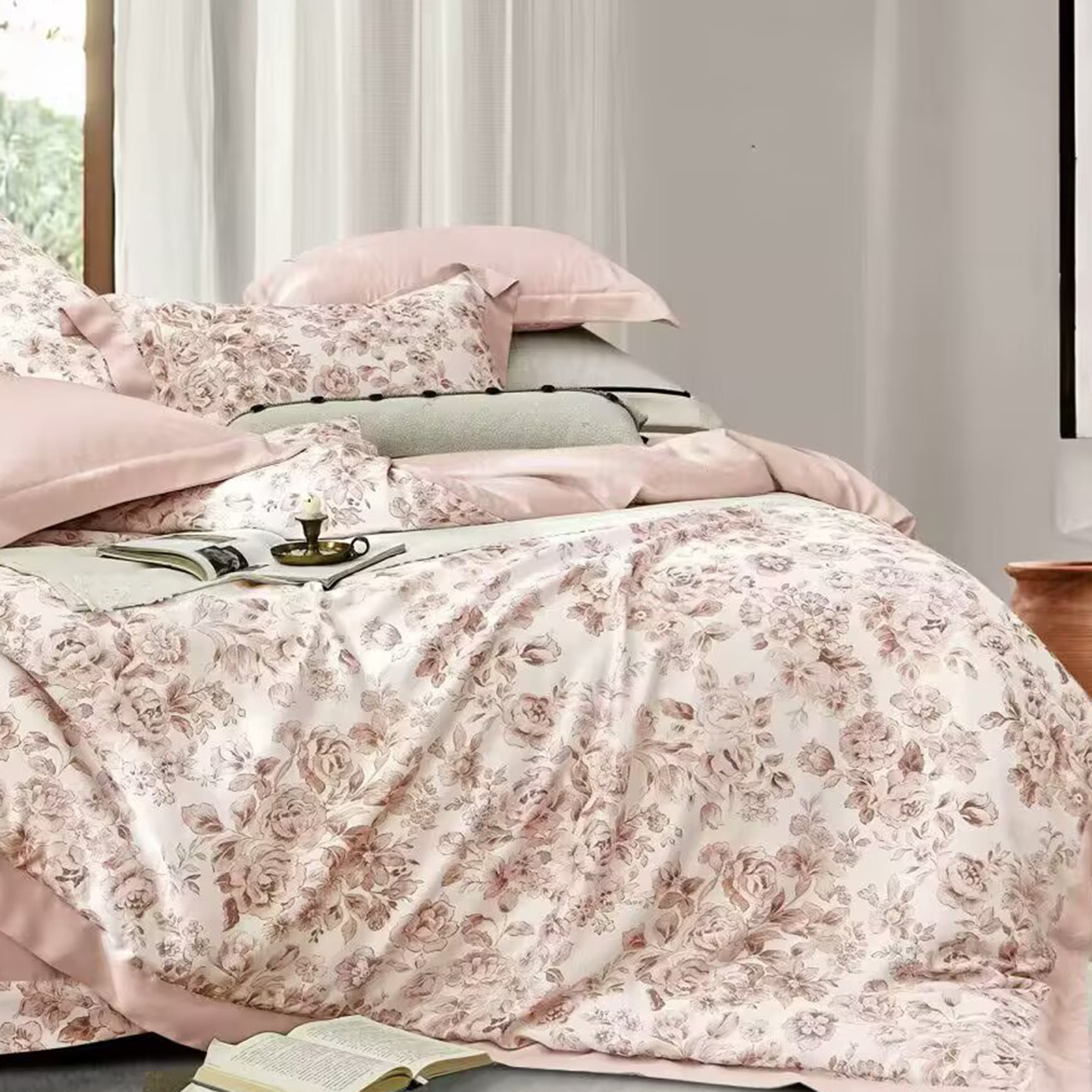 91家纺网 家纺一手货源 找家纺 （总）未来家居 2025新款UD活性印染铂金贡缎长绒棉四件套