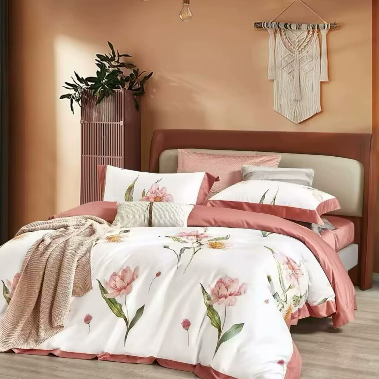 91家纺网 家纺一手货源 找家纺 （总）未来家居 2025新款优帝100支贡缎长绒棉四件套-1