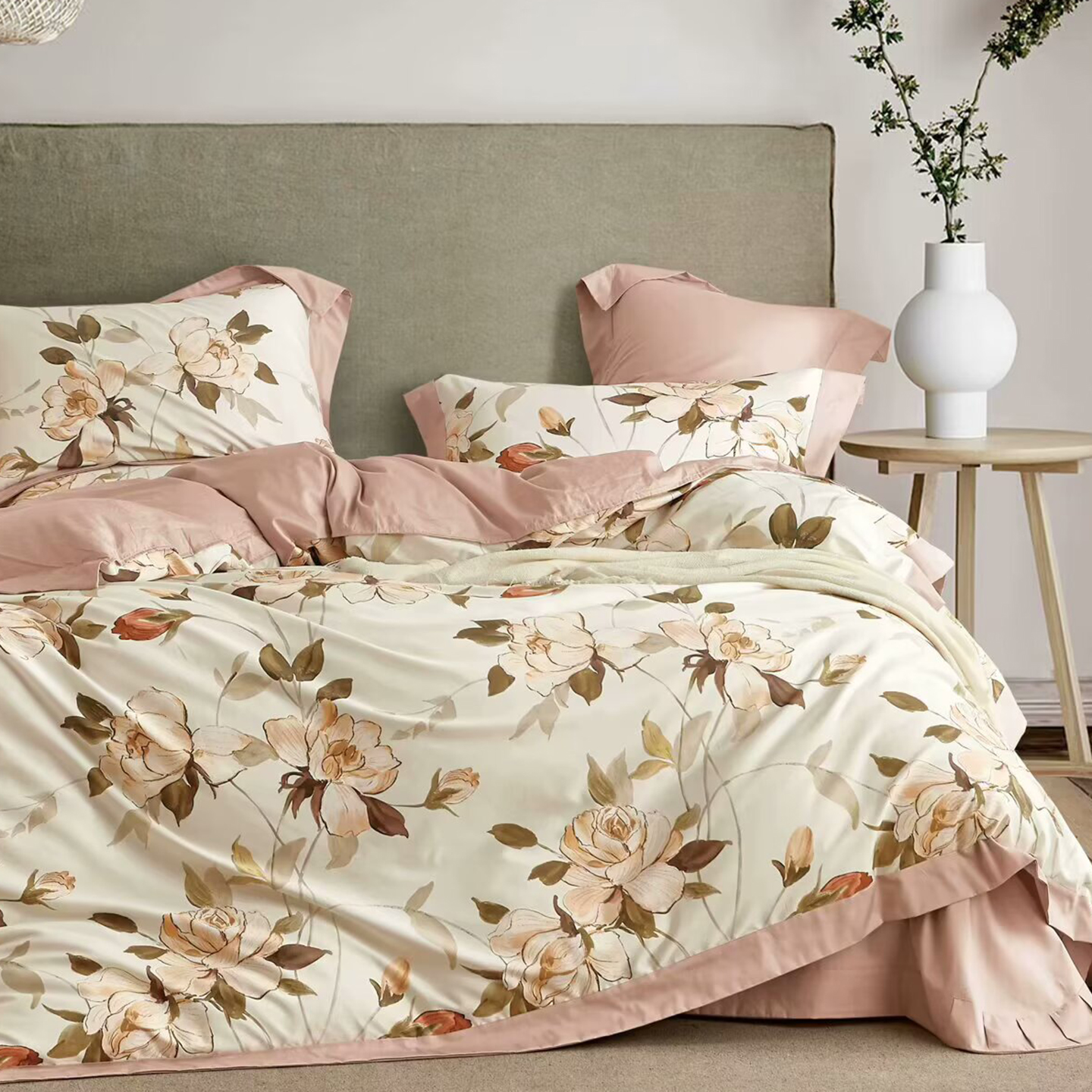 91家纺网 家纺一手货源 找家纺 （总）未来家居 2025新款UD活性印染铂金贡缎长绒棉四件套