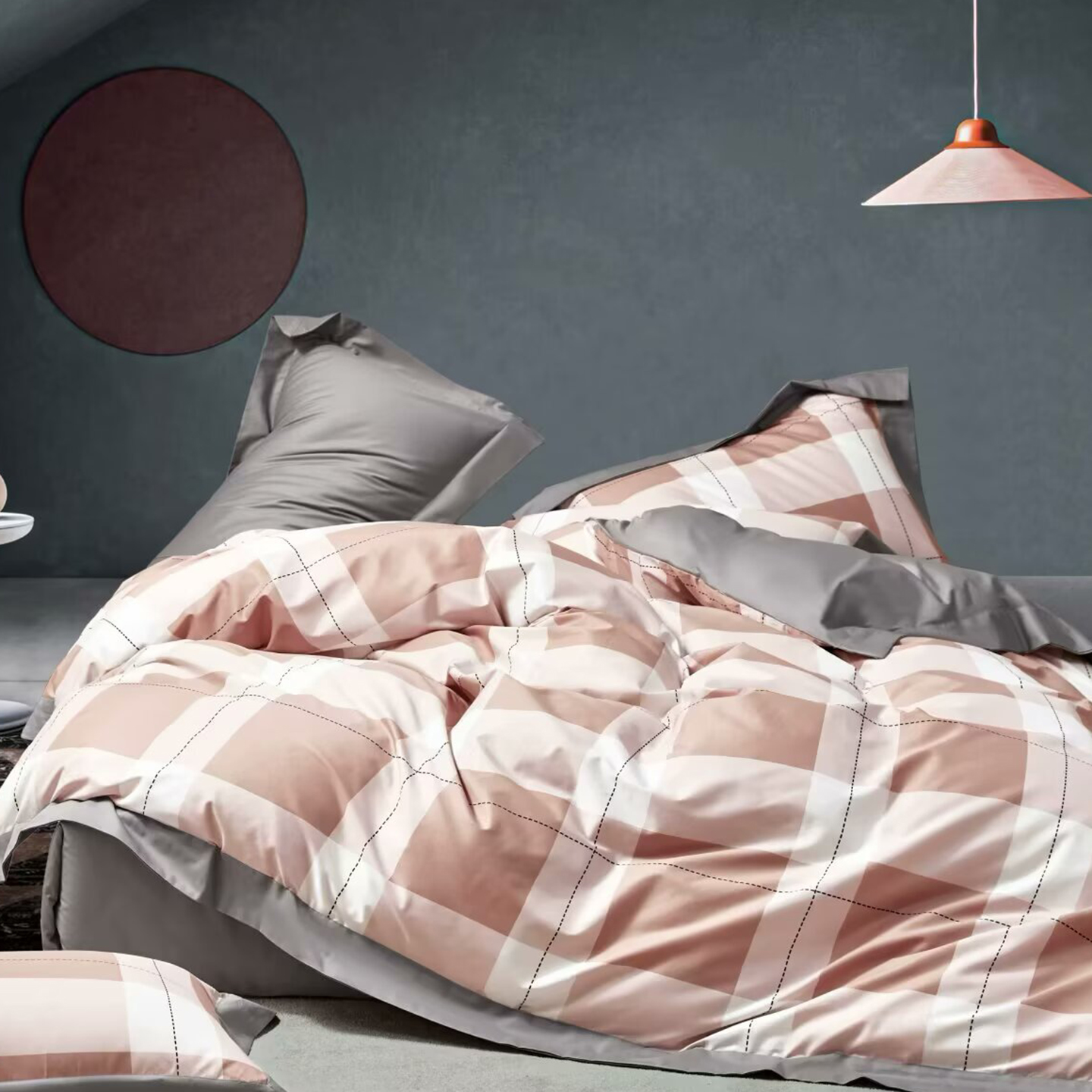 91家纺网 家纺一手货源 找家纺 （总）未来家居 2025新款UD活性印染铂金贡缎长绒棉四件套