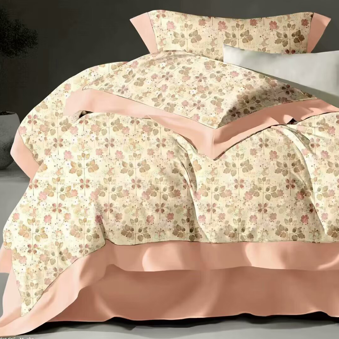 91家纺网 家纺一手货源 找家纺 （总）未来家居 2025新款优帝100支贡缎长绒棉四件套-1