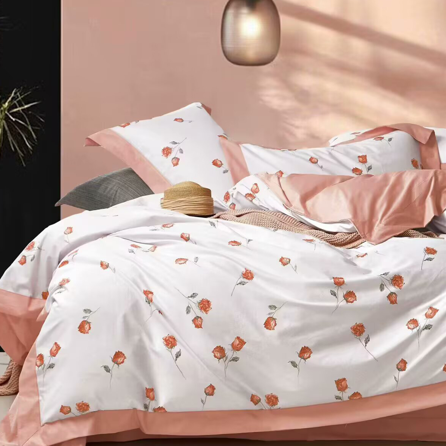 91家纺网 家纺一手货源 找家纺 （总）未来家居 2025新款UD活性印染铂金贡缎长绒棉四件套