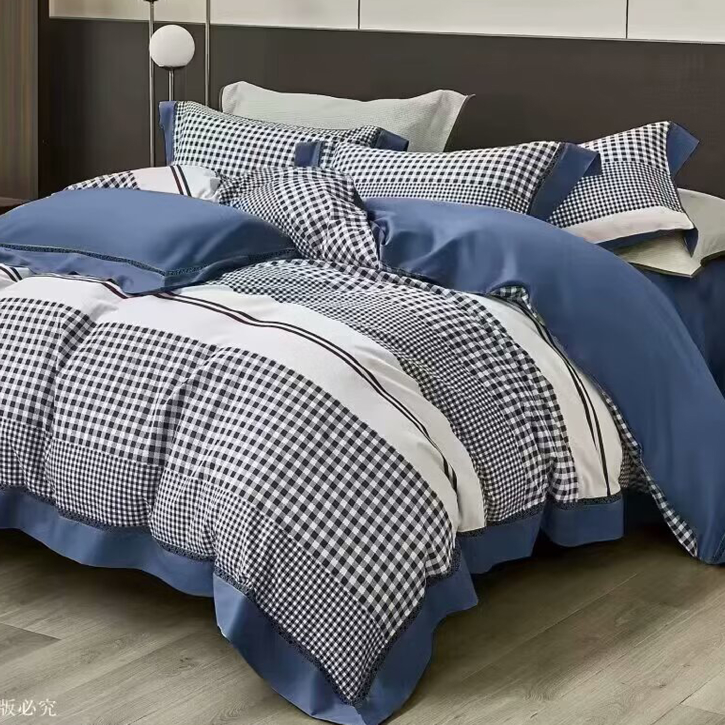 91家纺网 家纺一手货源 找家纺 （总）未来家居 2025新款优帝100支贡缎长绒棉四件套-1